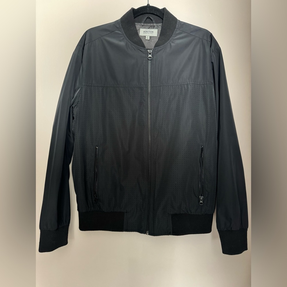 Kenneth Cole Black Bomber Jacket- Size : Medium